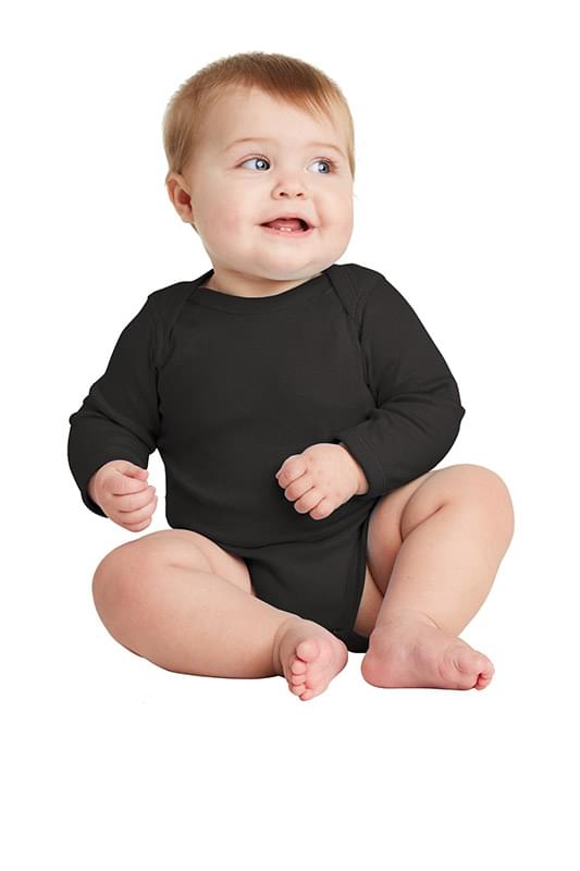 Rabbit Skins Infant Long Sleeve Baby Rib Bodysuit image