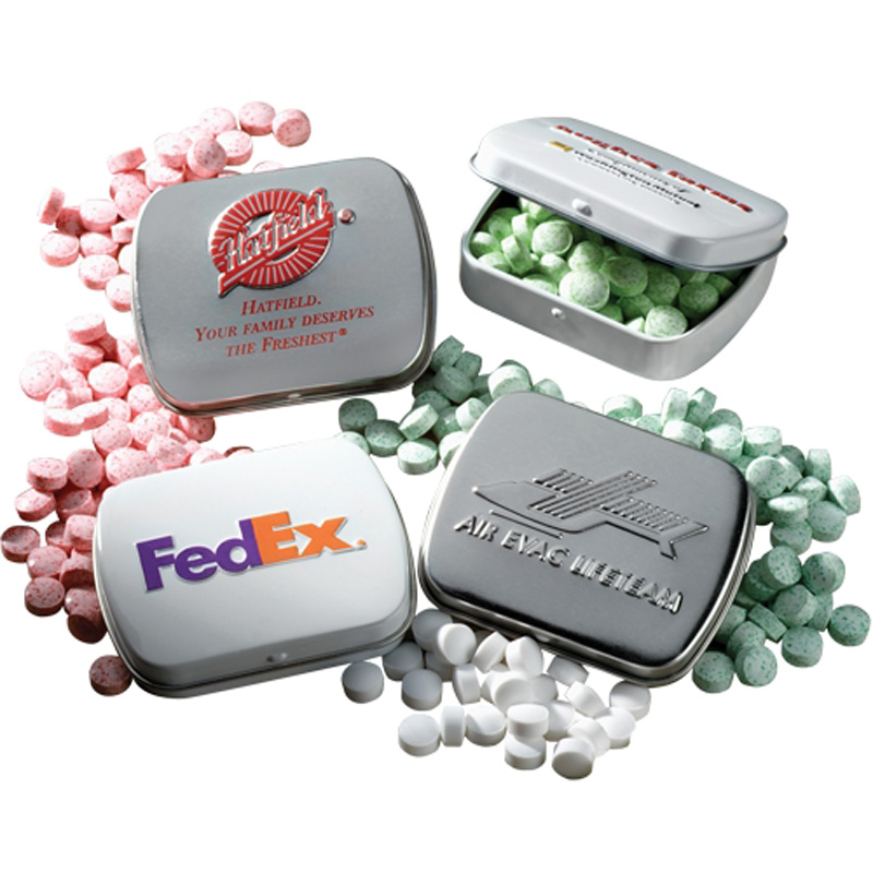 Sugar Free Mints in Embossed Tin image