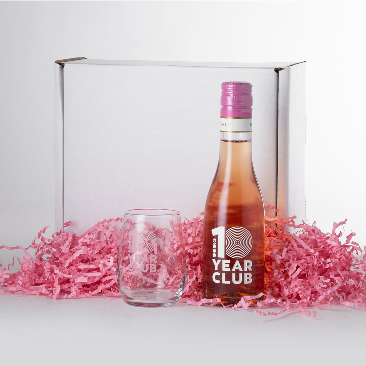 6.3 oz. Mini Rosé Bottle & Stemless Taster Glass