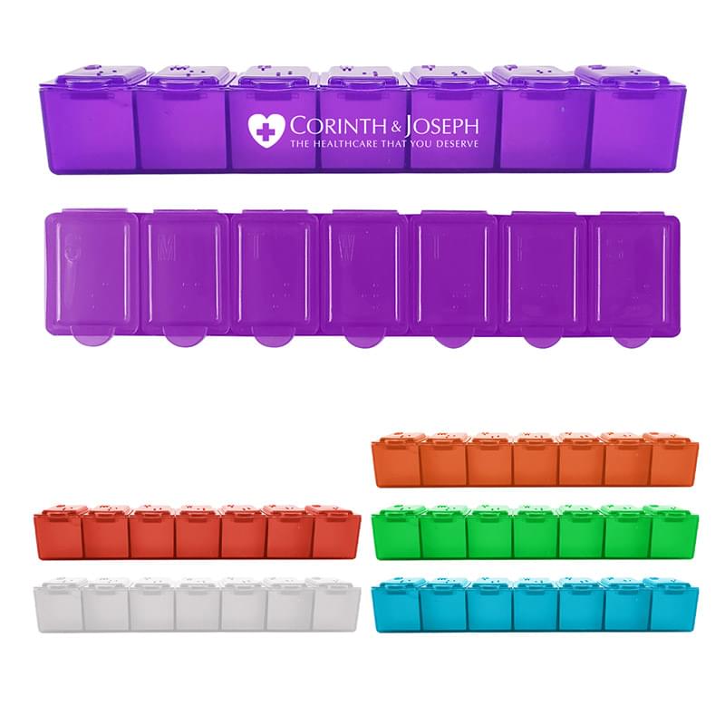 Translucent Plastic 7-Day Pill Organizer image
