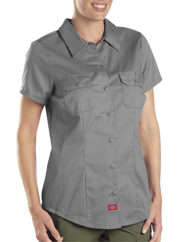 Dickies®  Button Down Short-Sleeve Work Shirt - Women image