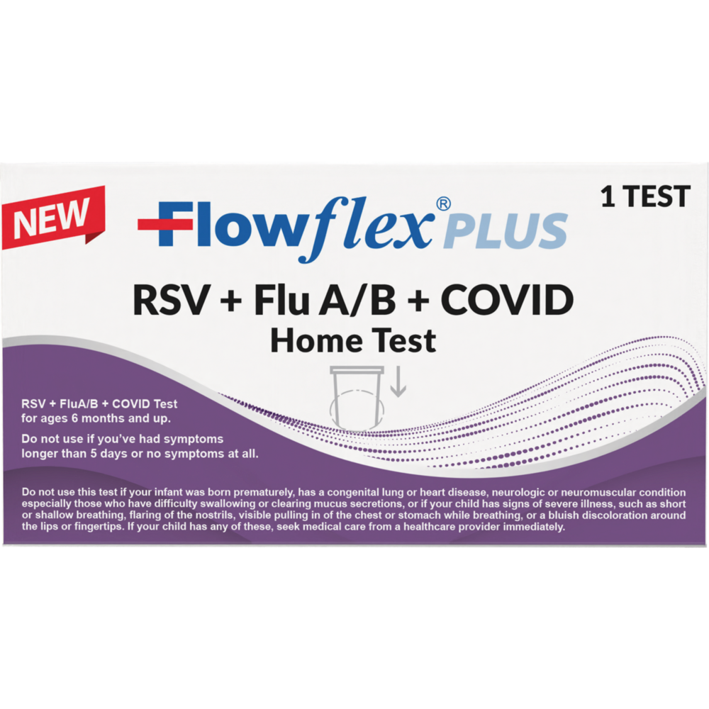 Flowflex® Plus 4-in-1 RSV + Flu A/B + Covid Test