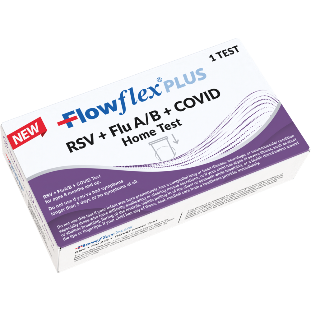 Flowflex® Plus 4-in-1 RSV + Flu A/B + Covid Test