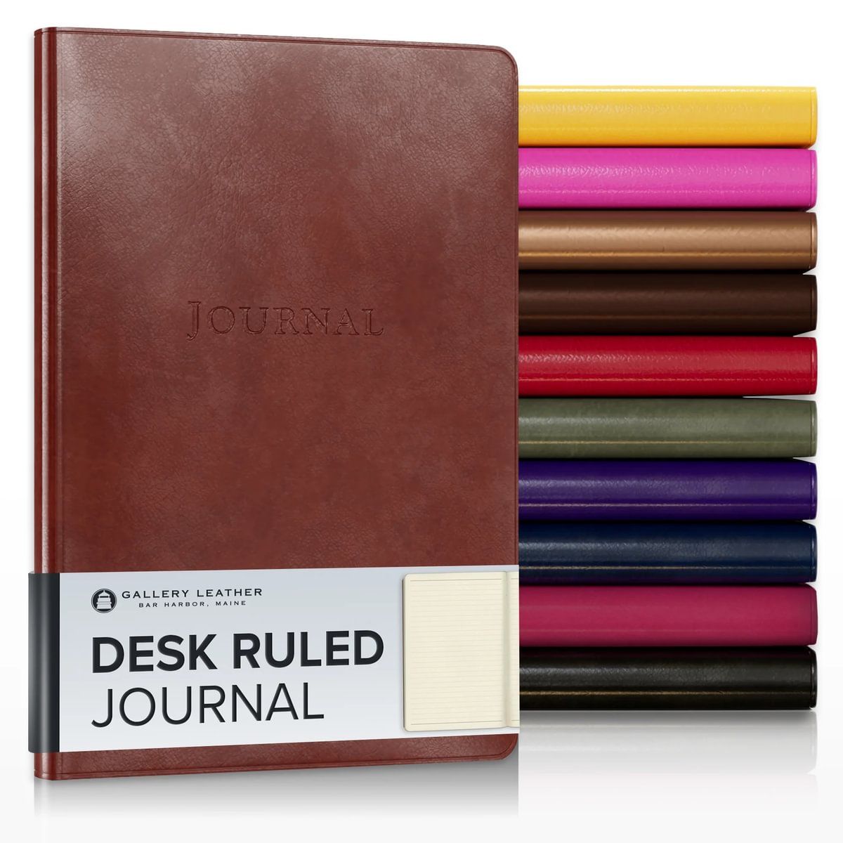 Gallery Leather Ruled Desk Journal – 8” x 5.5”