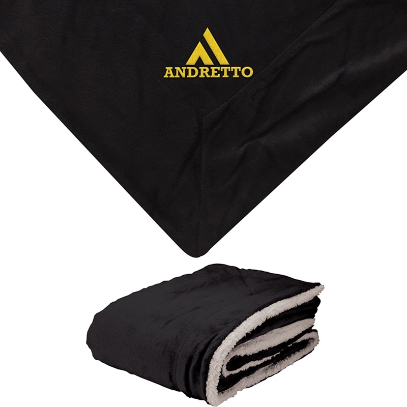 Sherpa Blanket with Micro Mink Fabric - 50" x 60"