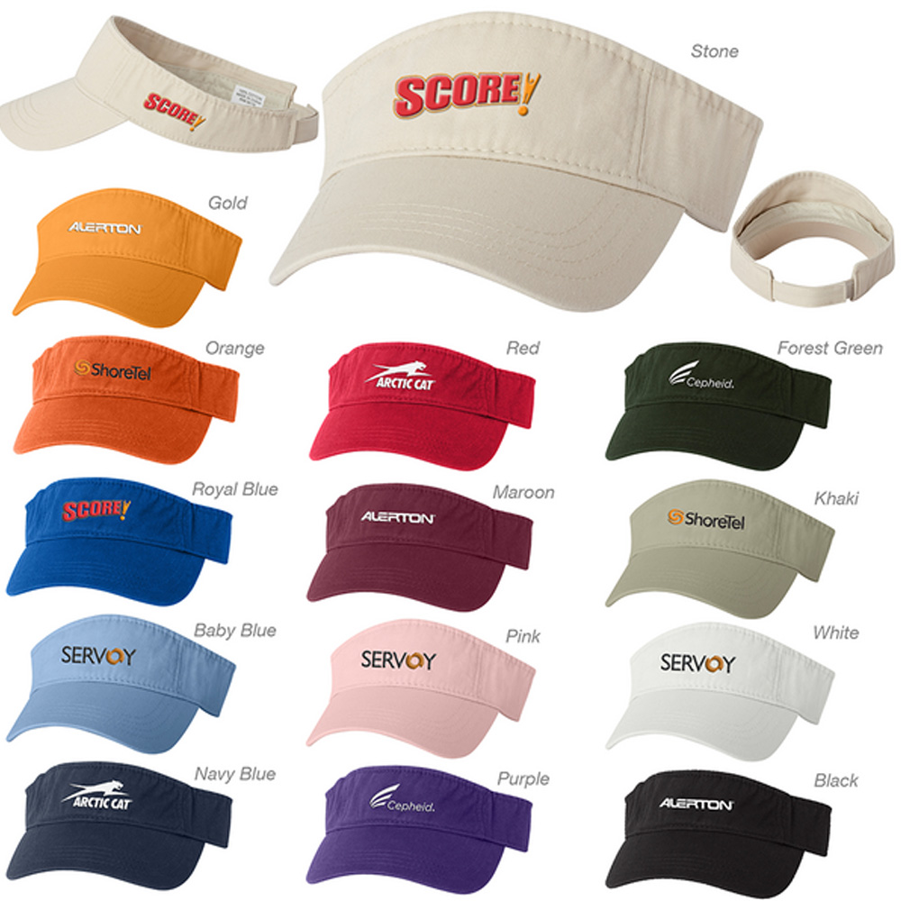Valucap Bio-Washed Visor