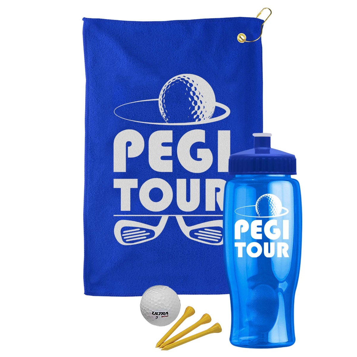 Golf Kit with Water Bottle