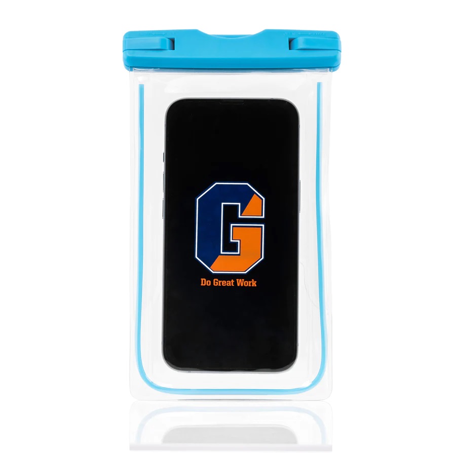 Waterproof Glow-in-the-Dark Phone Pouch with Lanyard image