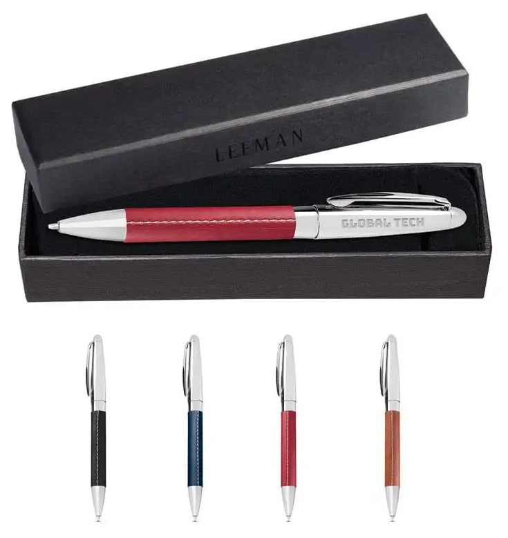Tuscany&trade; Faux Leather-Wrapped Pen with Gift Box image