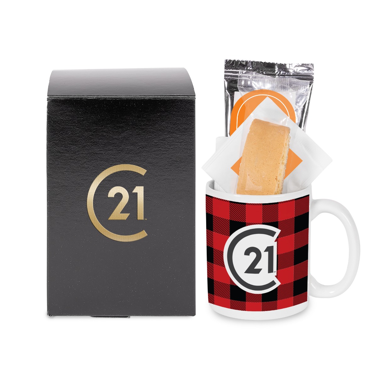 11 oz. Ceramic Mug with Biscotti & Hot Beverage Gift Box image