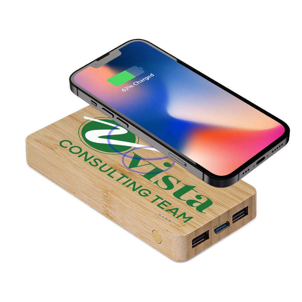 Bamboo Wireless Power Bank - 10000 mAh