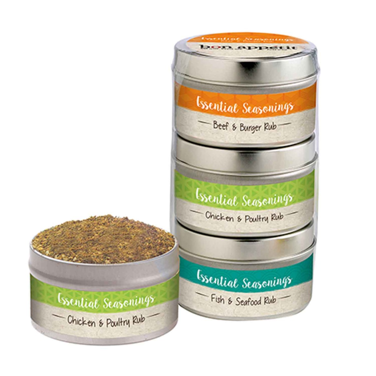 Gourmet Spice Rub Tins - Set of 3 image