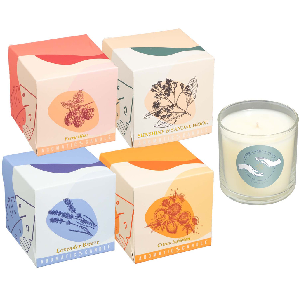 Soy Blended Candle in Gift Box with Full-Color Label - 5 oz. image