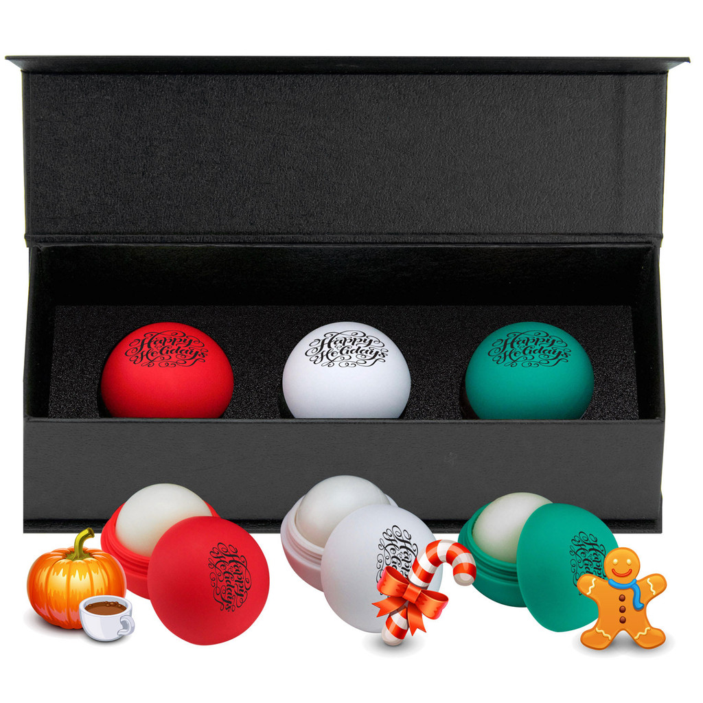 Holiday Lip Balm Gift Set - Assorted Flavors