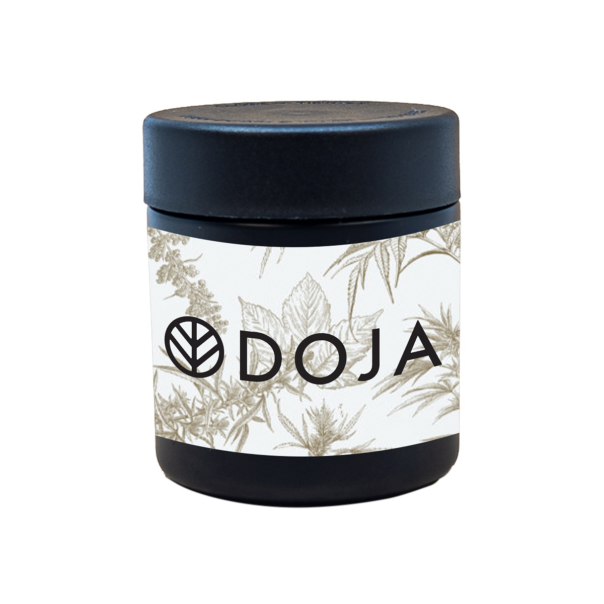 3 oz. Black Glass Jar