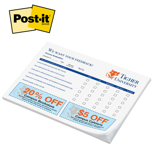 Post-it® 50 Count Note Pad - 6" x 8" image