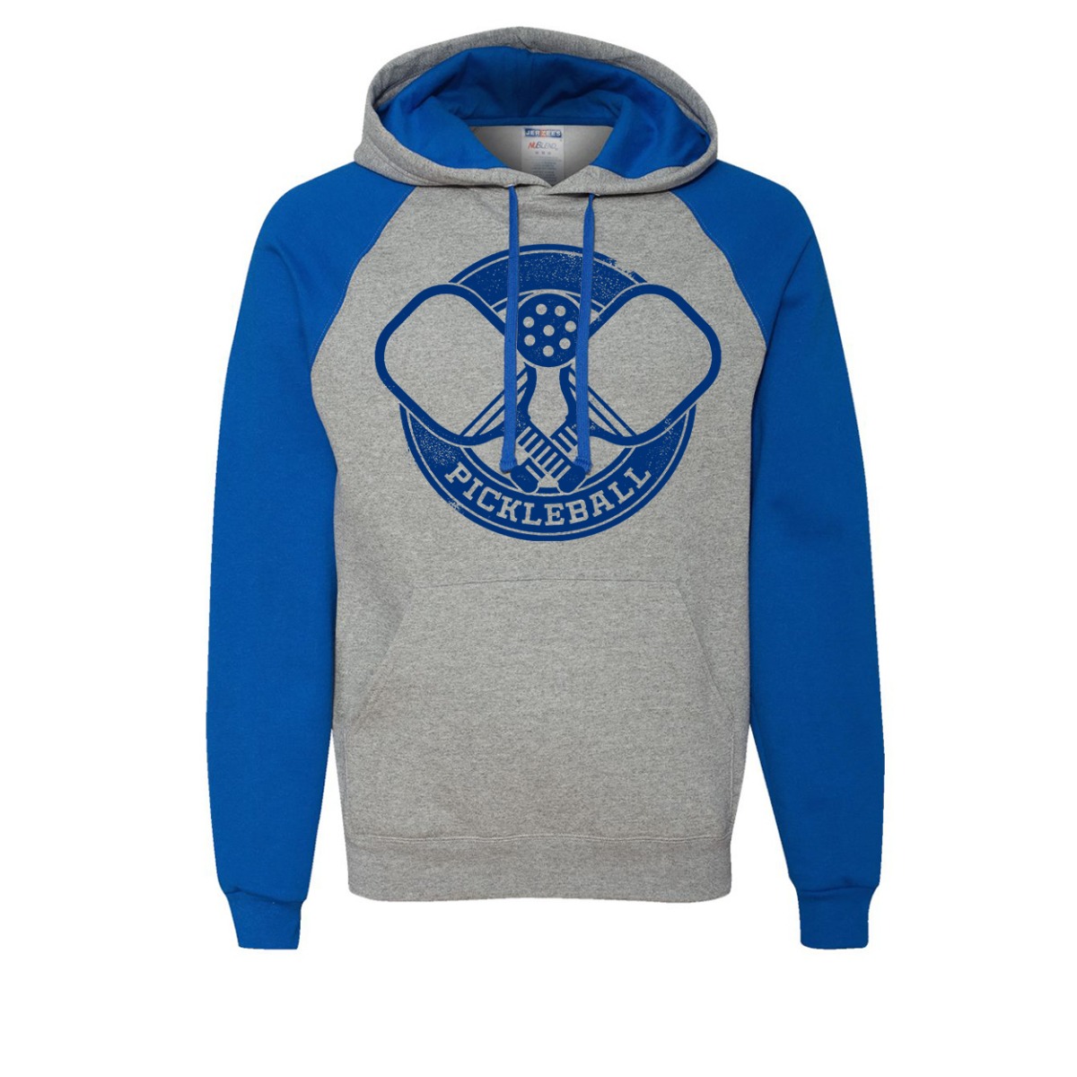 Jerzees® Nublend® Colorblocked Raglan Hooded Sweatshirt