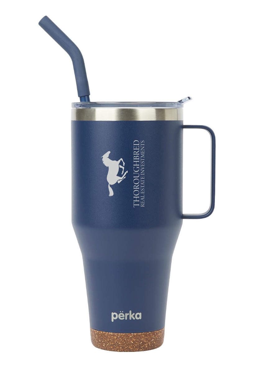 Perka® Hartford 40 oz. Double Wall SS Travel Mug - 40 oz.