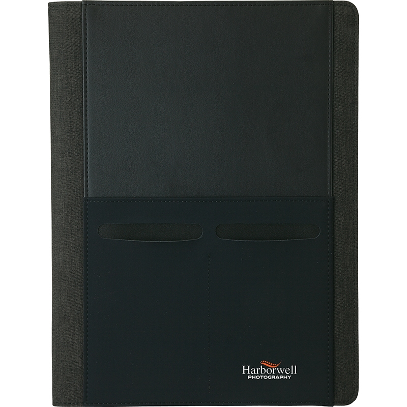 Conference Padfolio with Smartphone Pocket - 9 3/8" x 12 3/8"