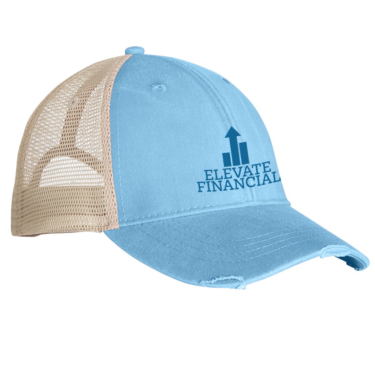 Adams Distressed Ollie Mesh Back Baseball Cap