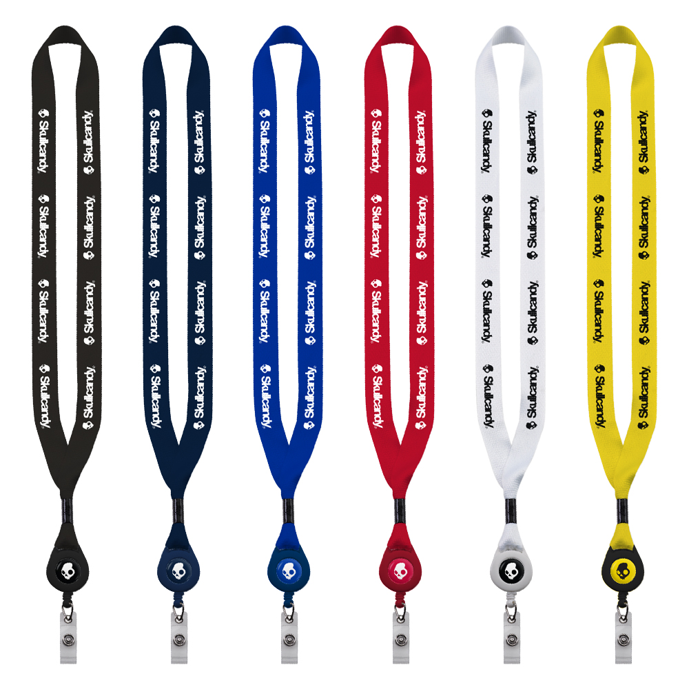 3/4" Polyester Lanyard & Retractable Badge Reel image