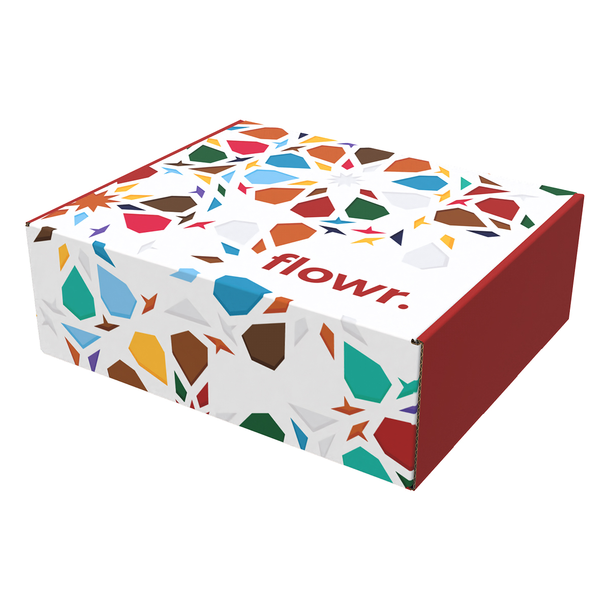 Full-Color E-Flute Corrugated Mailer Box - 12" x 10" x 4"