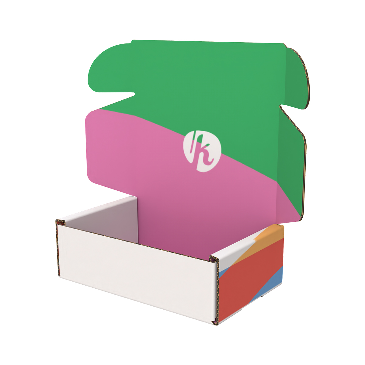 Full-Color E-Flute Corrugated Mailer Box - 5" x 3" x 1.5"