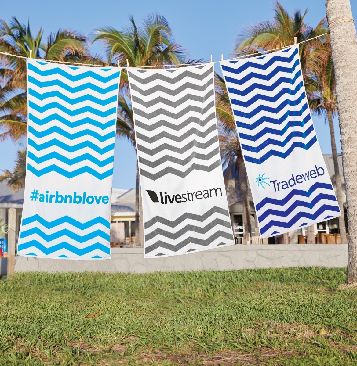 Terry Cloth Chevron Beach Towel - 30