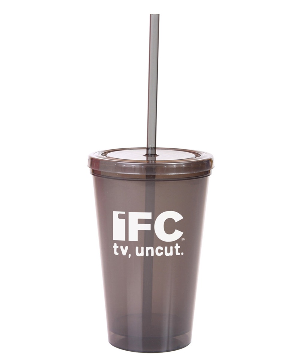 16 oz. Double Wall Recyclable Tumbler with Straw