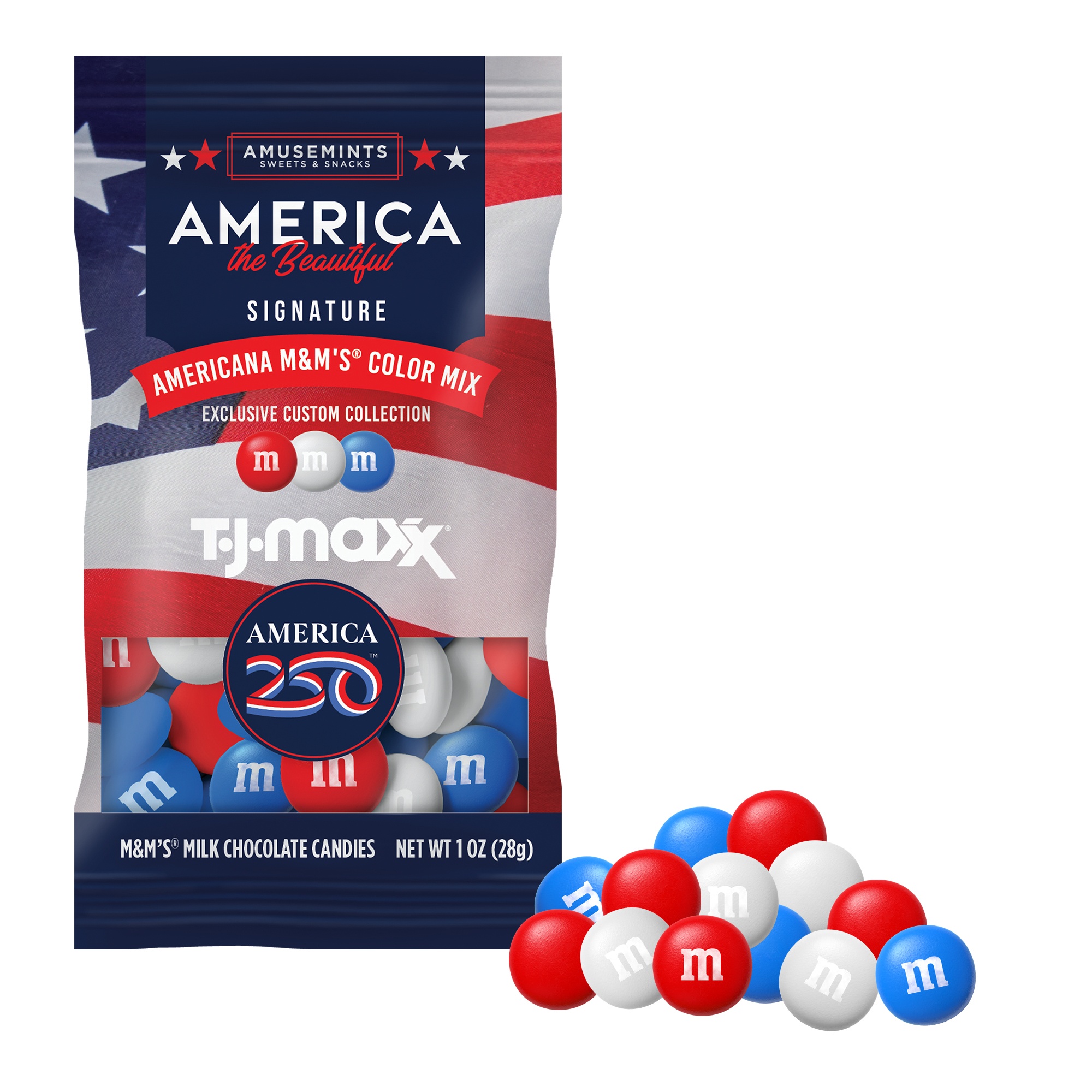 America250™ M&M'S® in Full-Color Bag - 1 oz. image