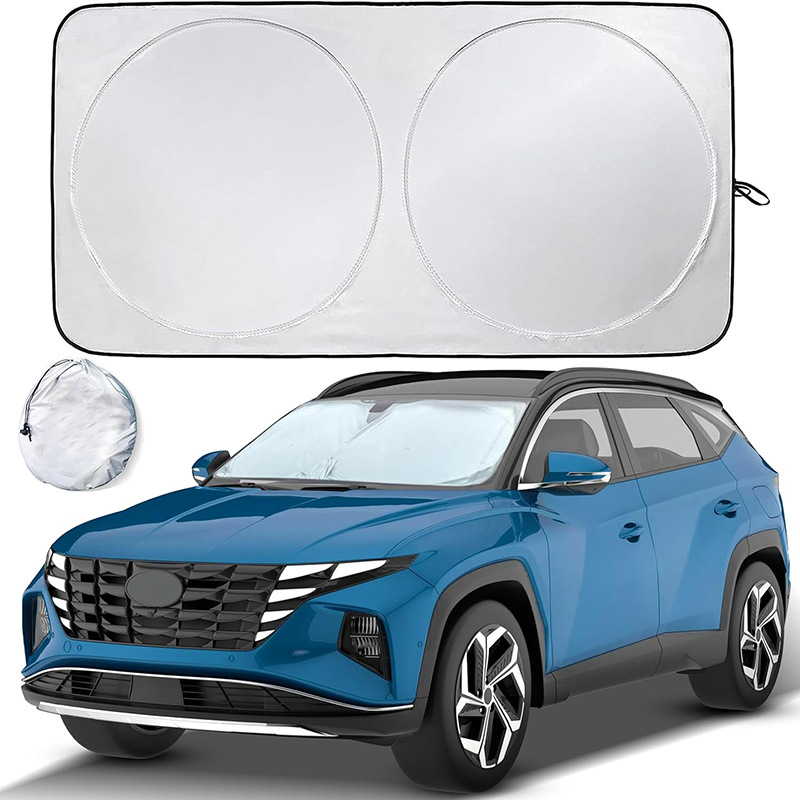 Automotive Windshield Sunshades & Storage Pouch
