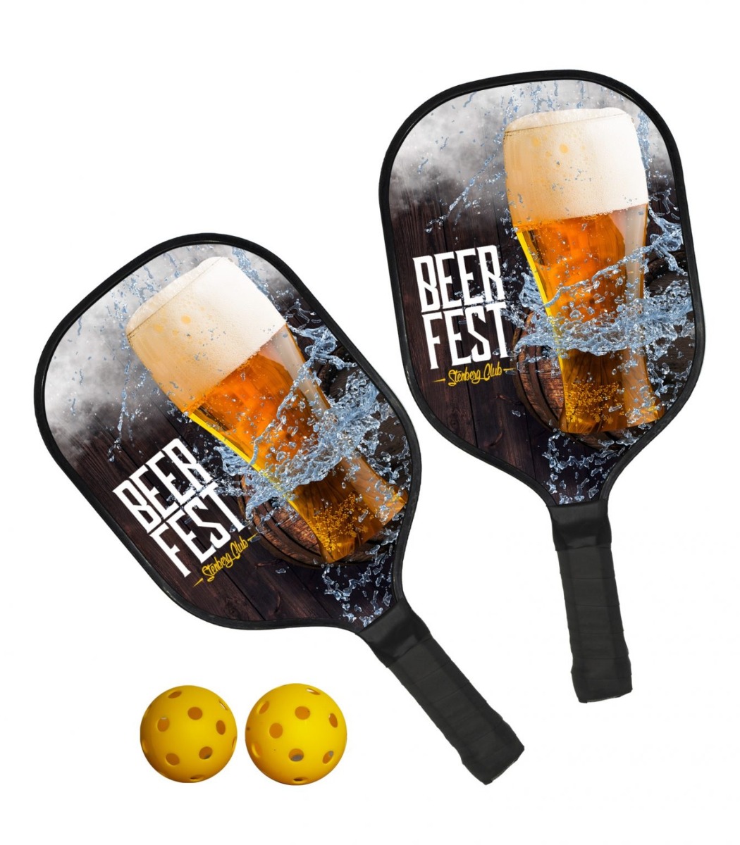 Full-Color Black Smasher Pickleball Set