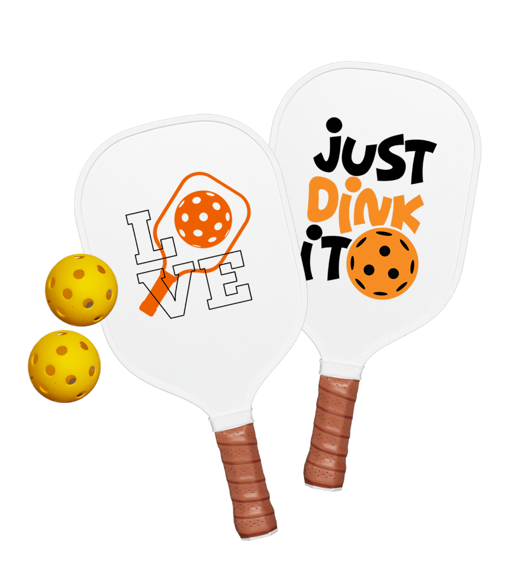 Full-Color White Smasher Pickleball Set