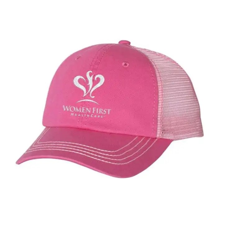 Two-Tone Washed Cotton Twill/Mesh Baseball Cap