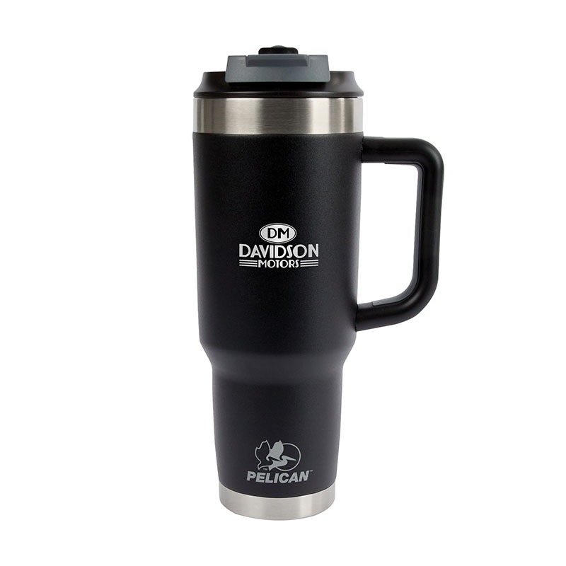 Pelican Porter™ Dual-Lid Recycled SS Travel Mug - 40 oz.