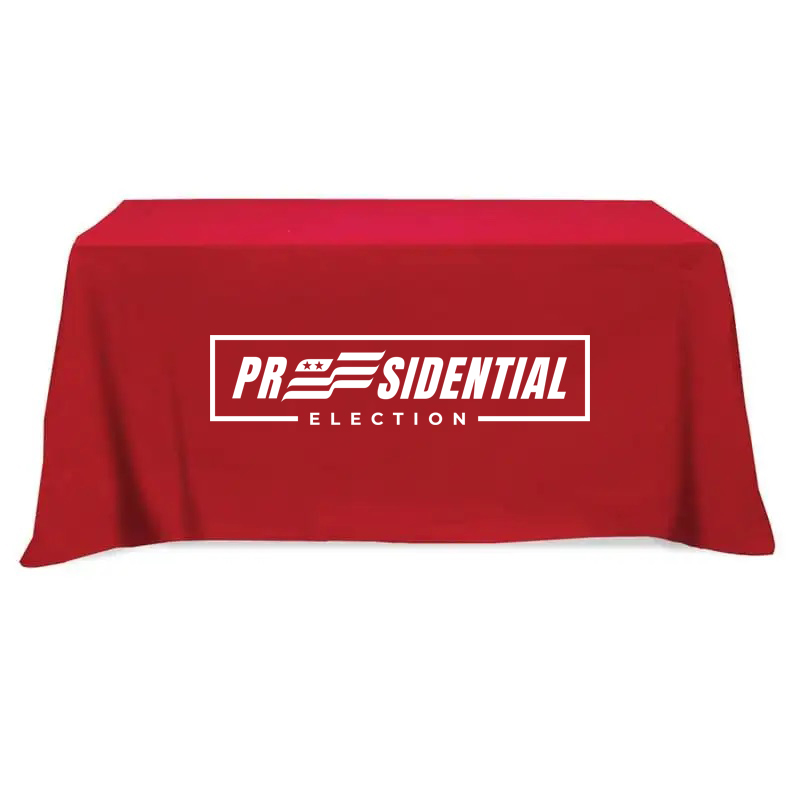 Poly/Cotton 3 Sided Table Cover - 6' image