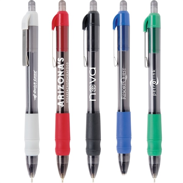 MaxGlide Click&reg; Smoke Gel Pen with Colored Grip & Trim image