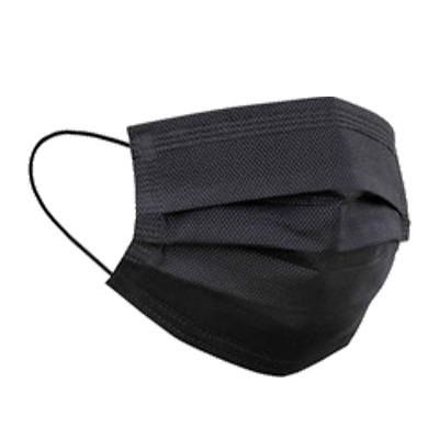 Disposable 3-Ply Black Face Mask - Youth (Price Per Mask)