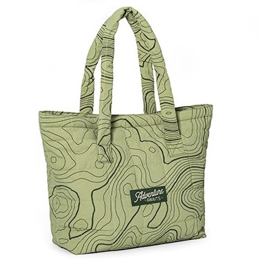 Full-Color Custom Quilted Puffy Tote - 20” x 14” x 6”