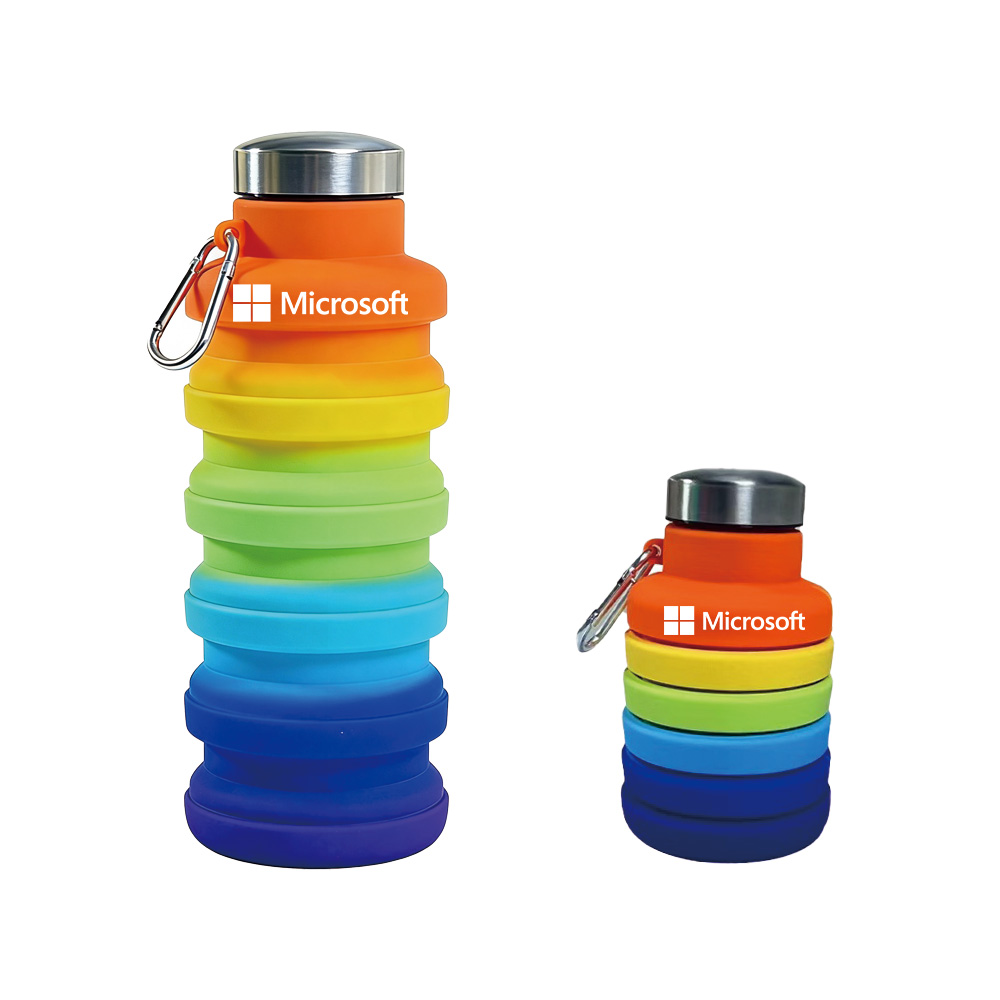 Silicone Collapsible Water Bottle – 18 oz.