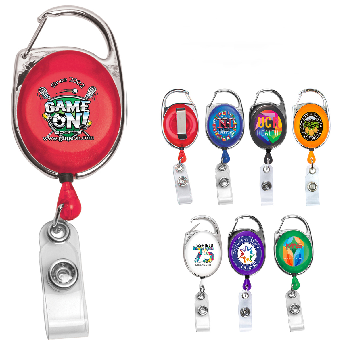 Carabiner Retractable Badge Holder