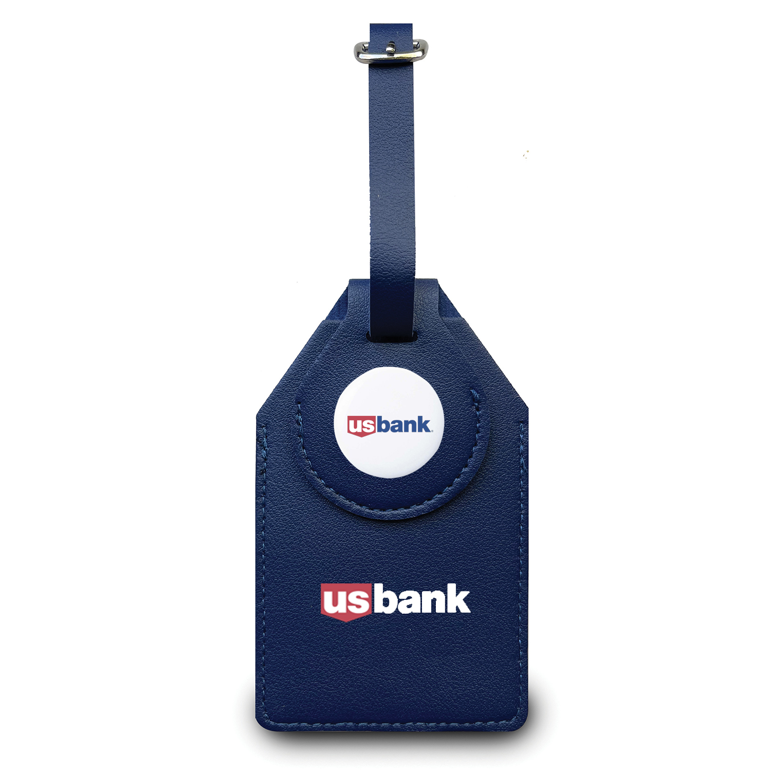 Apple AirTag in Leatherette Luggage Tag