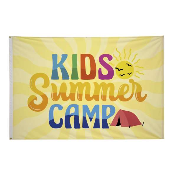 Polyester 1-Sided Flag - 5' x 8'