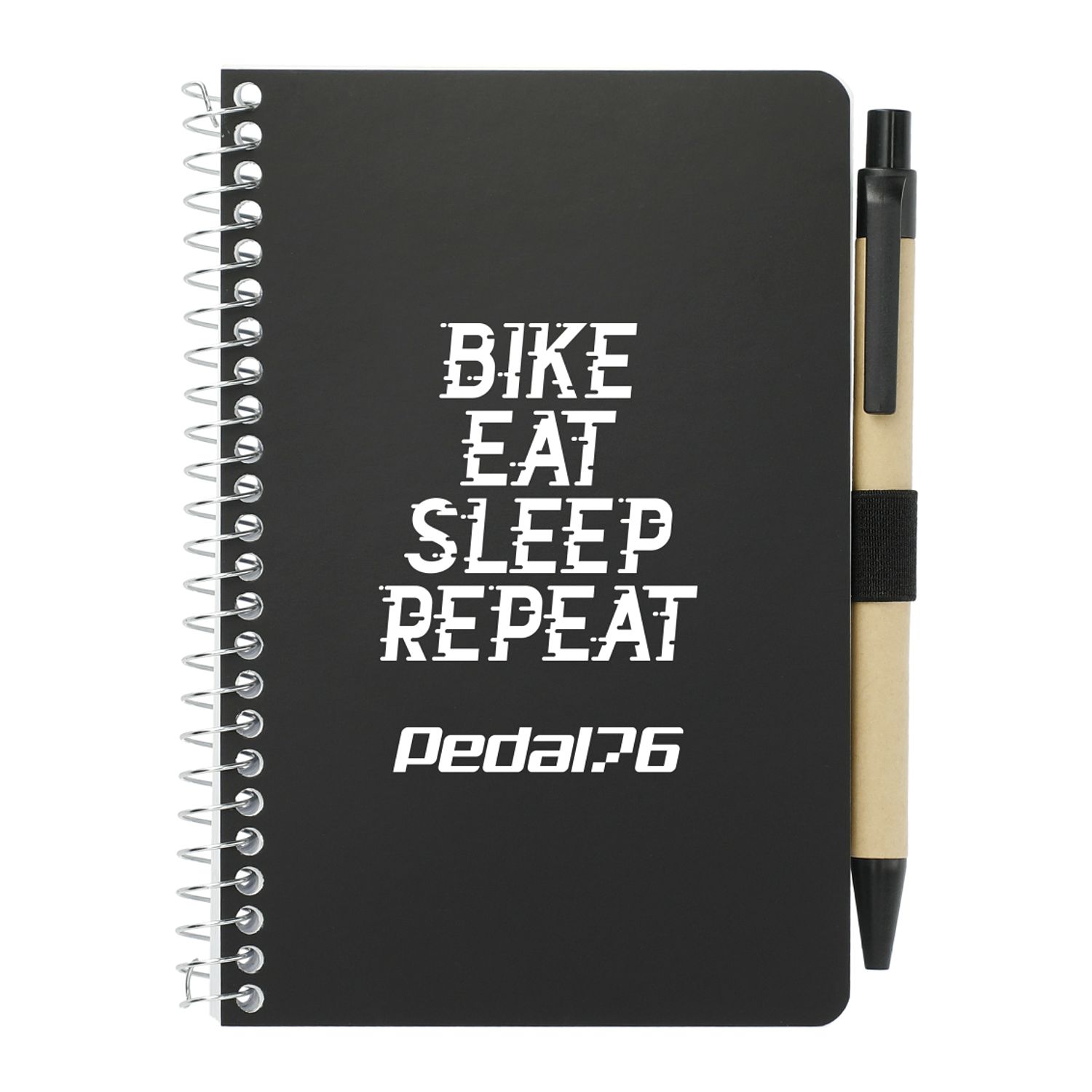 Pocket Spiral Notebook with Pen - 4” x 6”