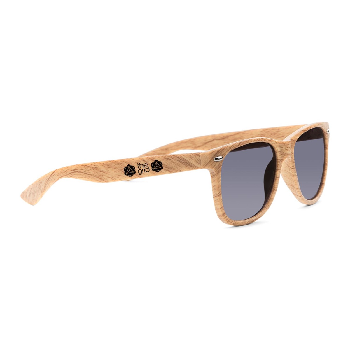 Faux Wood Plastic Sunglasses image