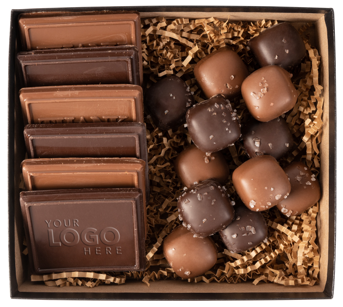 Cookie Gift Box with Sea Salt Caramels - 6 Piece