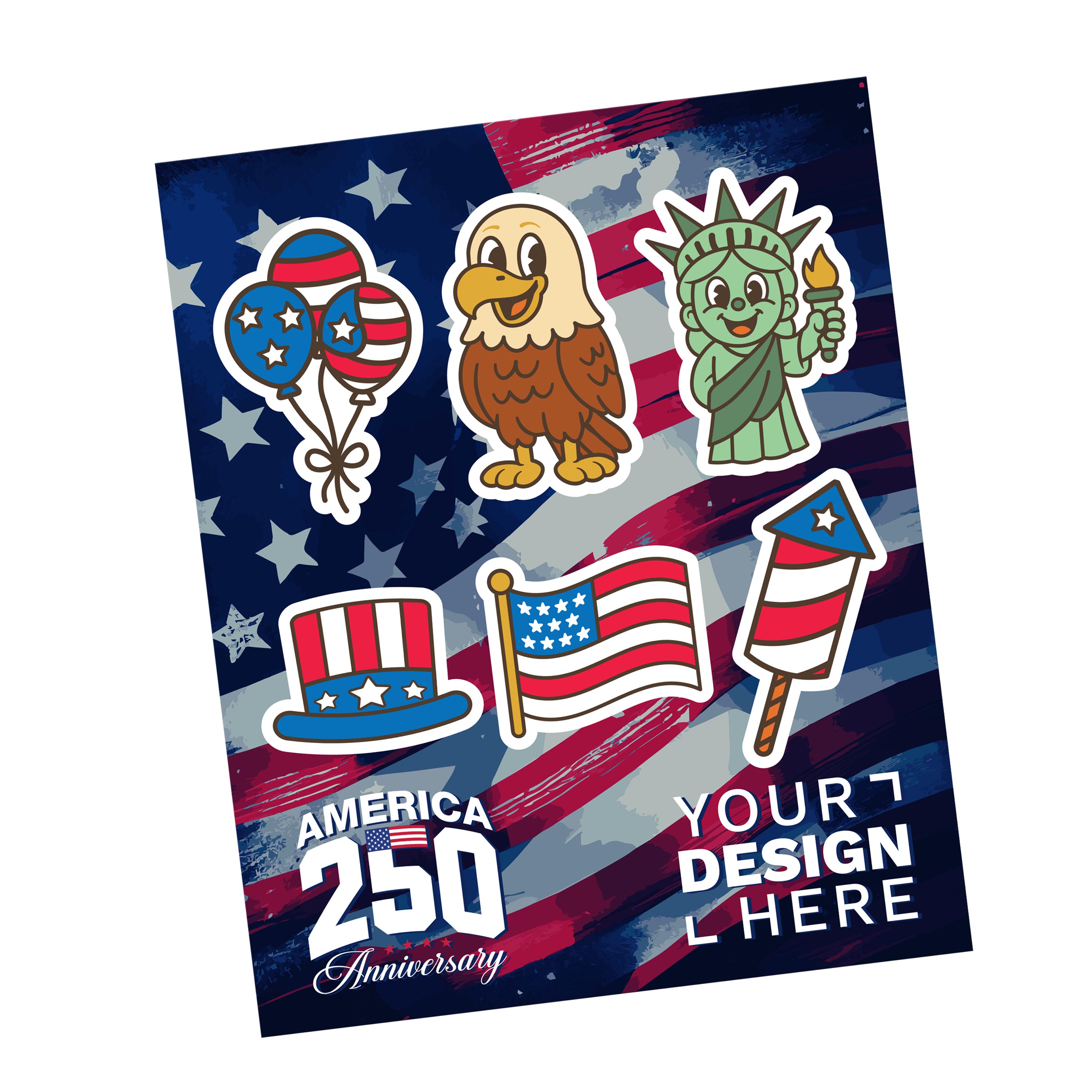 America250™ 4" x 6" Vinyl Sticker Sheet image