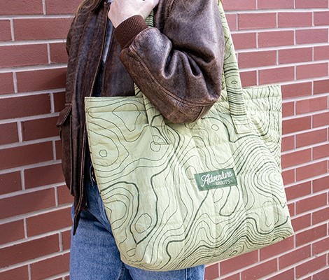 Full-Color Quilted Puffy Tote - 20” x 14” x 6”