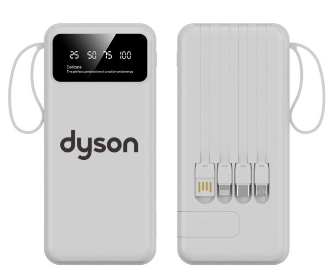 Multi-Cable Power Bank & Stand – 10,000 mAh