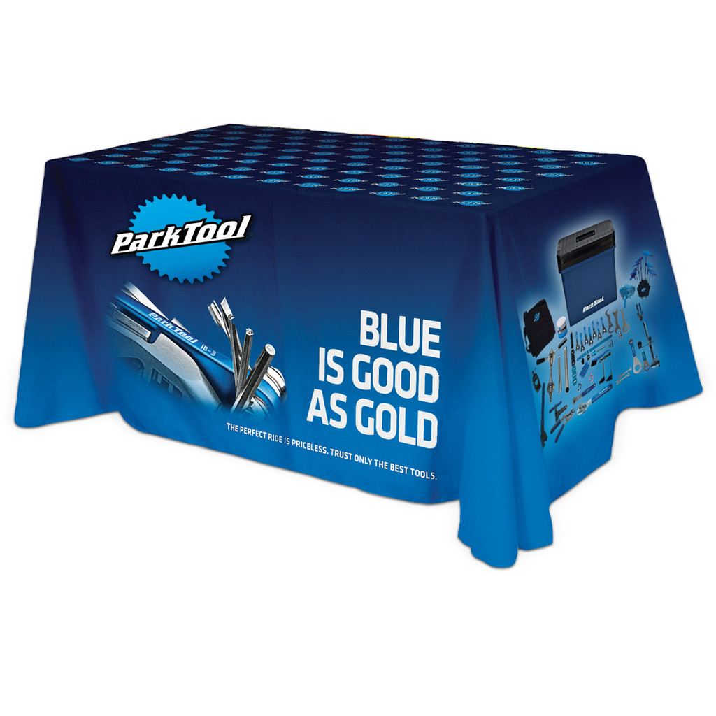Polyester Full Color 3 Sided Table Cover - 6'